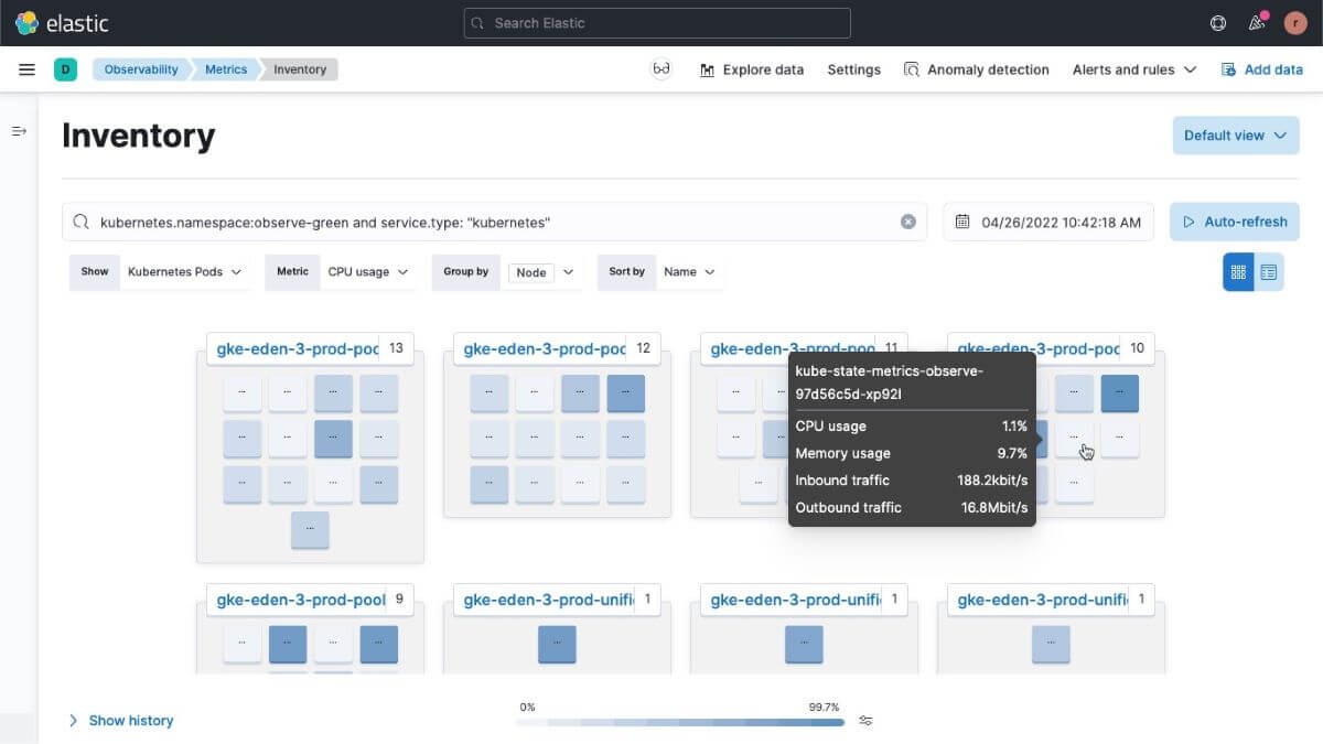 elastic observability cloud network monitoring tools screenshot 2 elastic observability cloud network monitoring tools screenshot 2