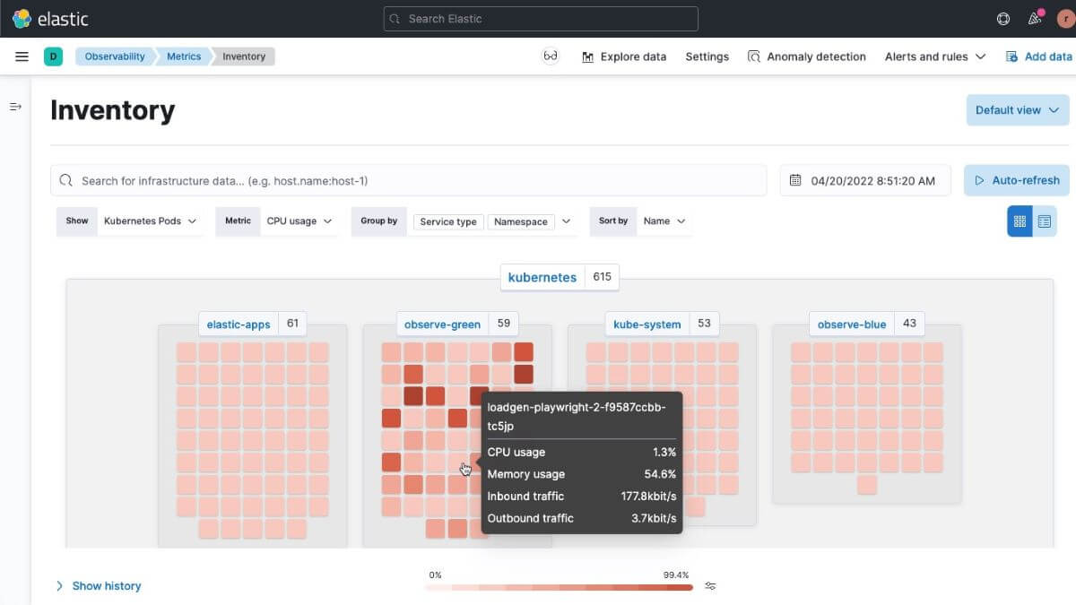 elastic observability cloud network monitoring tools screenshot 3 elastic observability cloud network monitoring tools screenshot 3