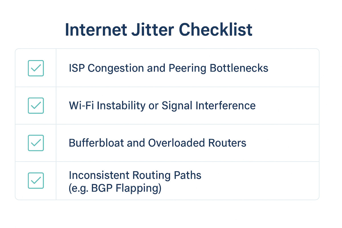 what causes internet jitter