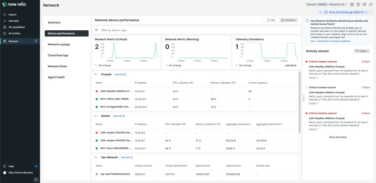 new relic cloud network monitoring tools screenshot 1 new relic cloud network monitoring tools screenshot 1