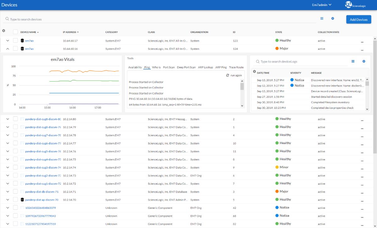 science logic cloud network monitoring tools screenshot 1 science logic cloud network monitoring tools screenshot 1