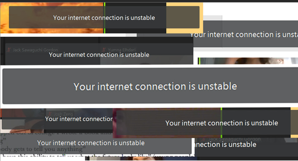 Zoom Network Issue Types Zoom your internet connection is unstable Network Issue